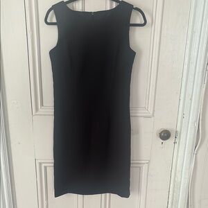 Mario Serrani Classic Black Midi Dress